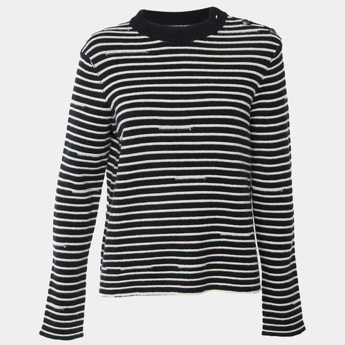 Pull laine jacquard - pull, rayé