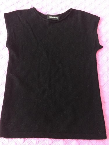 Robe pull sans manches noire - robe,